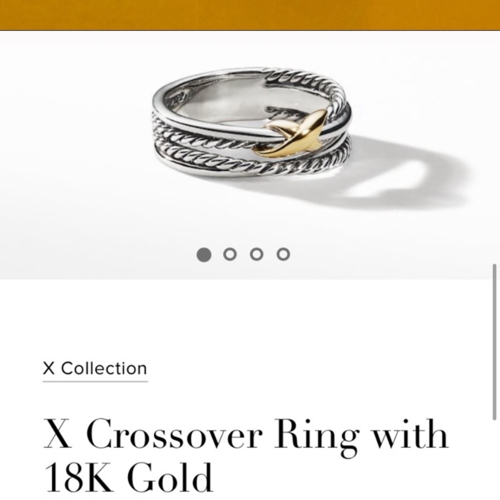 David Yurman X Crossover Ring size 5